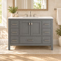 Bergen 48″ Bathroom Vanity with White Quartz Top