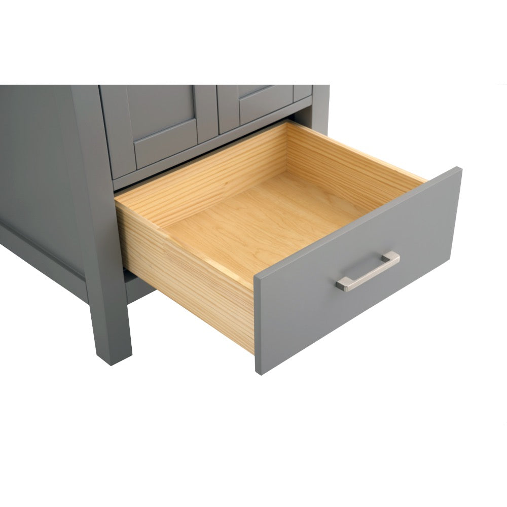 Bergen 24″ Bathroom Vanity with White Quartz Top