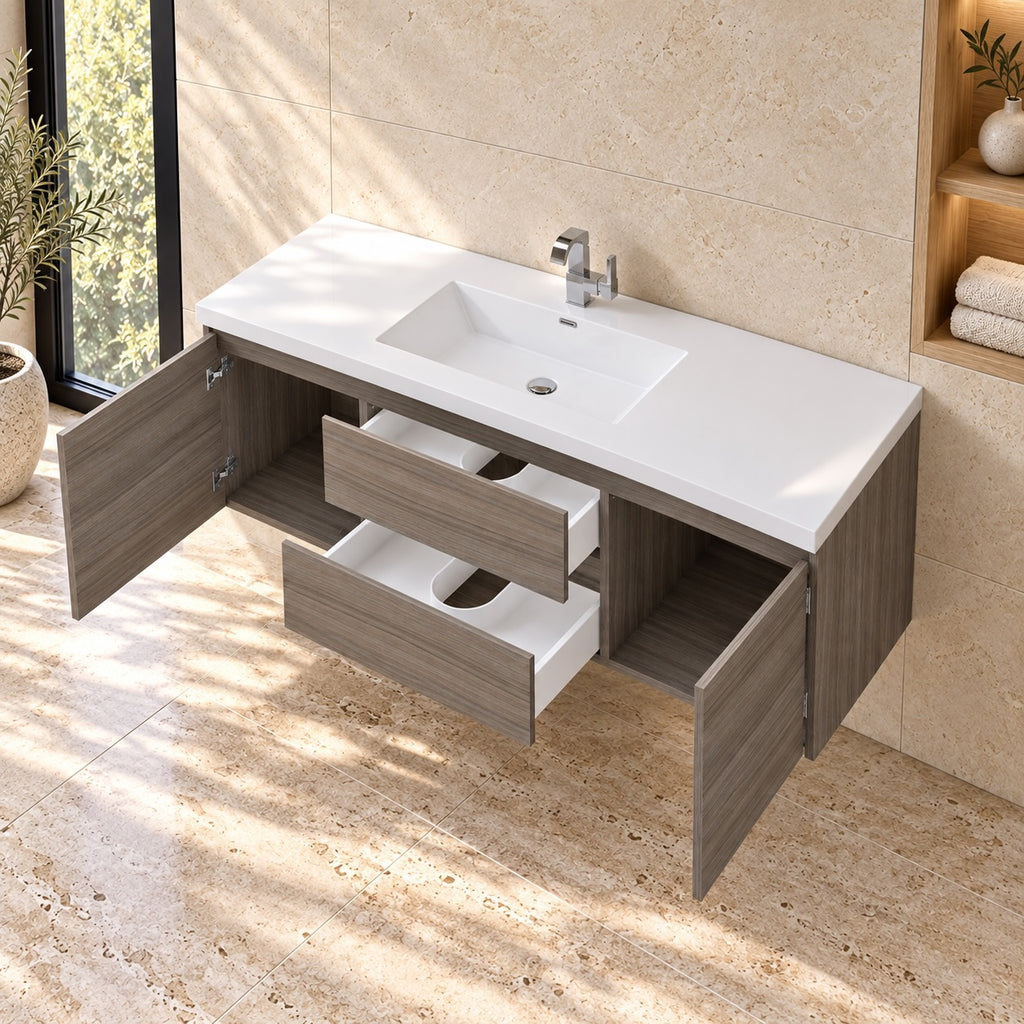 Levanto 60" Single-Sink Wall-Mount Vanity
