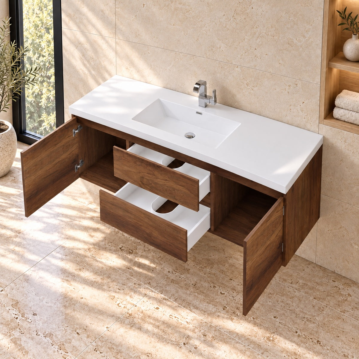 Levanto 60" Single-Sink Wall-Mount Vanity