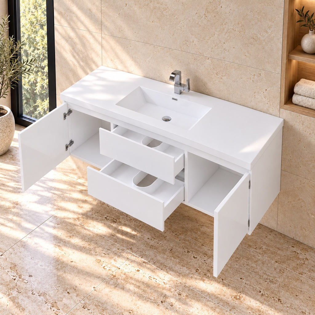 Levanto 60" Single-Sink Wall-Mount Vanity