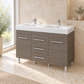 Lugano 48" Double Sink Freestanding Vanity