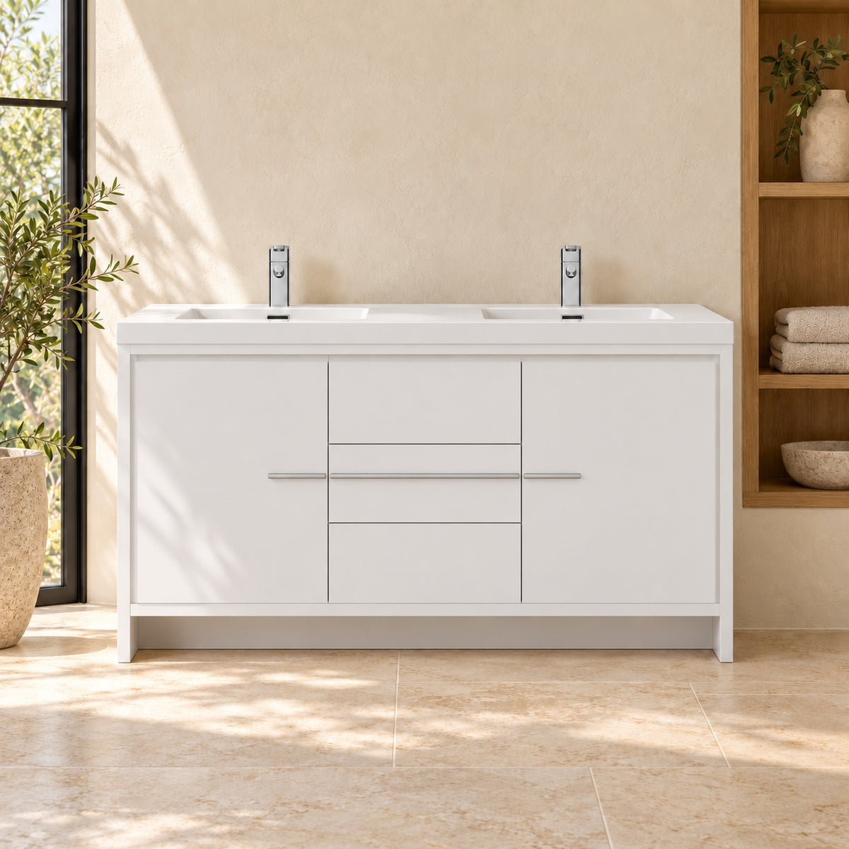 Sorto 60" Double-Sink Bathroom Vanity