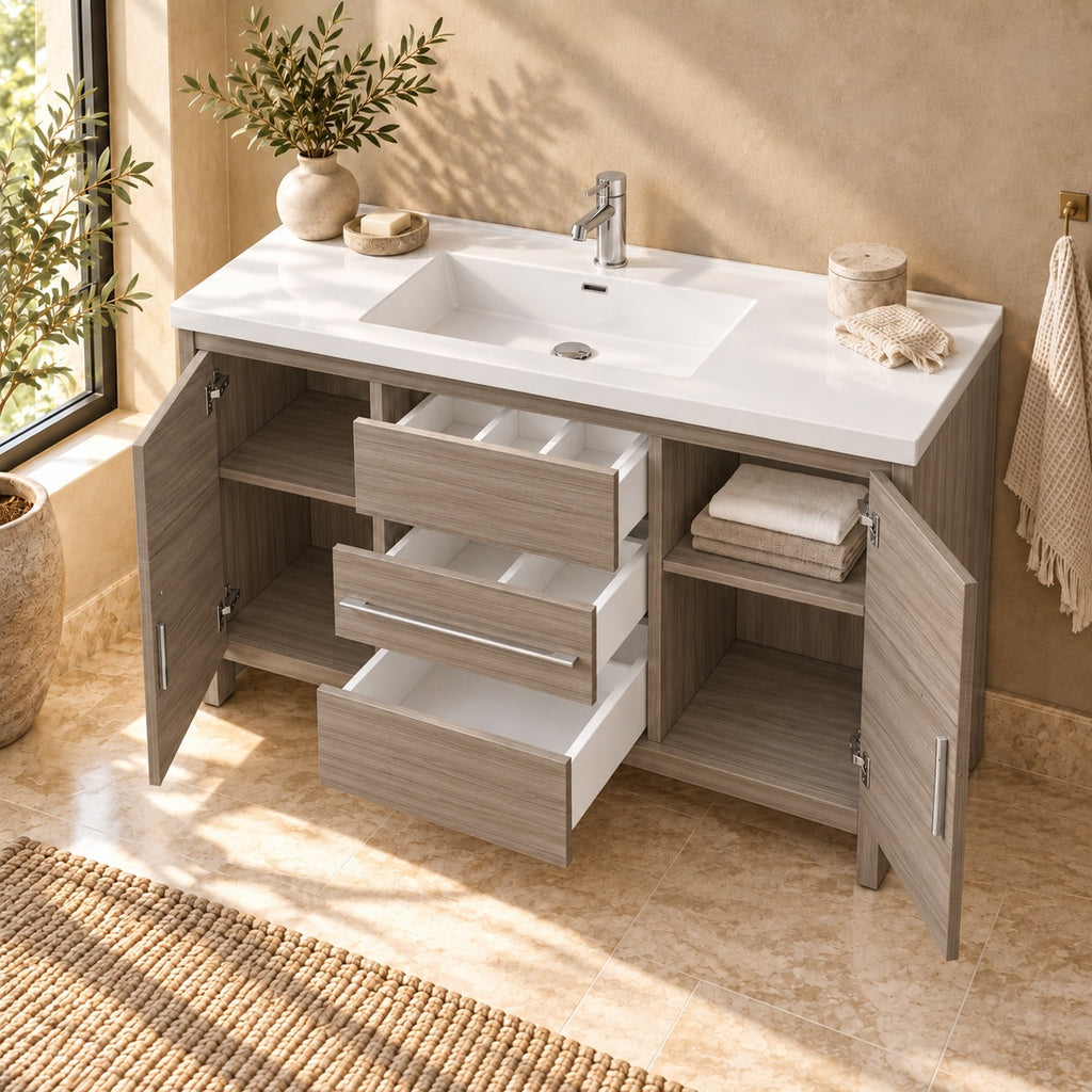 Sorto 48" Freestanding Bathroom Vanity with Integrated Sink