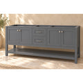 Wilmington 72" Gray Vanity Cabinet